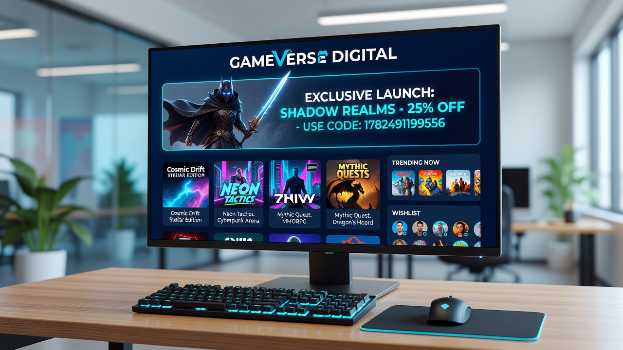 Detailed view of game listings and filters within an online video game store platform