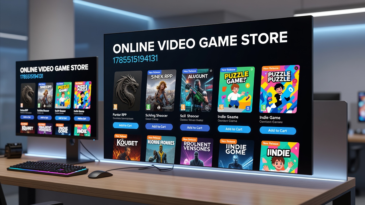 Warehouse and logistics operations supporting online video game retail shipments