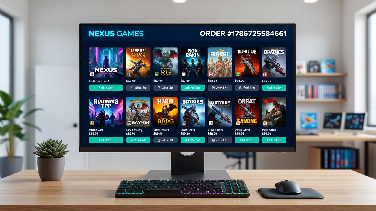 Close-up view of product categorization and search filters within an online gaming storefront