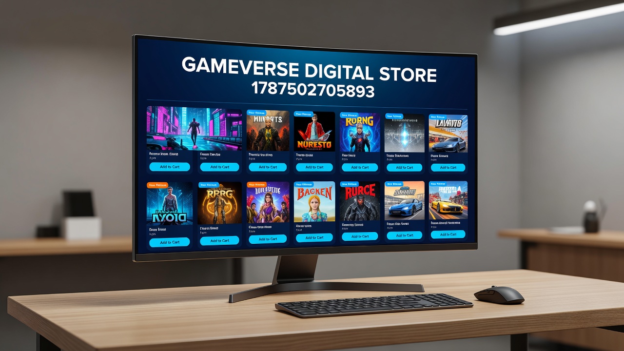 Detailed view of categorized product listings including console games and portable accessories