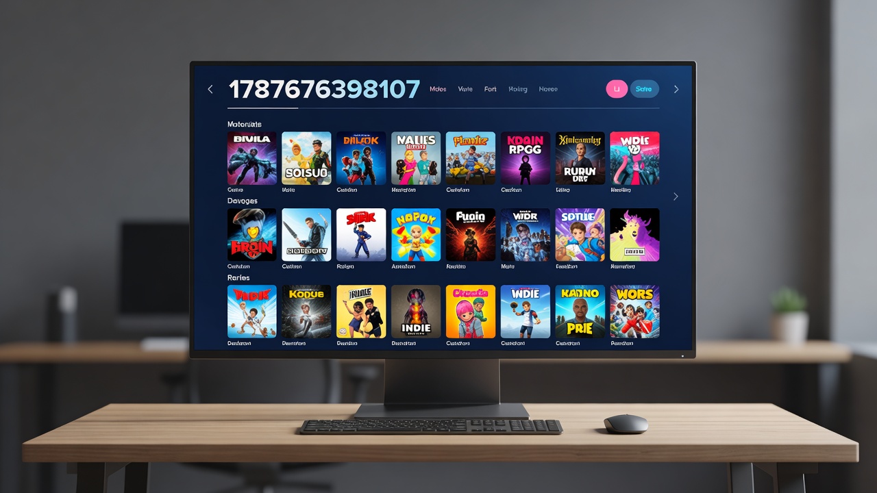 Backend dashboard view of gaming retail categories linking console games with portable and travel accessories